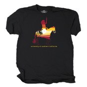 USC Trojans Unisex Black Traveler Mountain T-Shirt